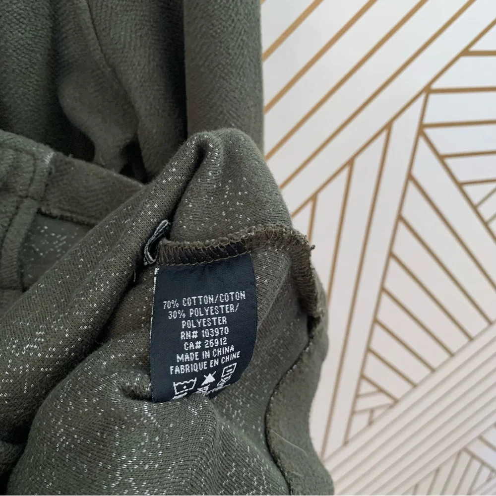 Obey cotton blend Utility military inspired double breasted green black Jacket 8 - Picture 6 of 9